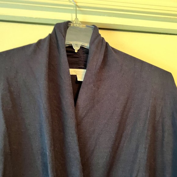 NY & Company Navy Faux Wrap Sweater - Medium - Picture 2 of 3